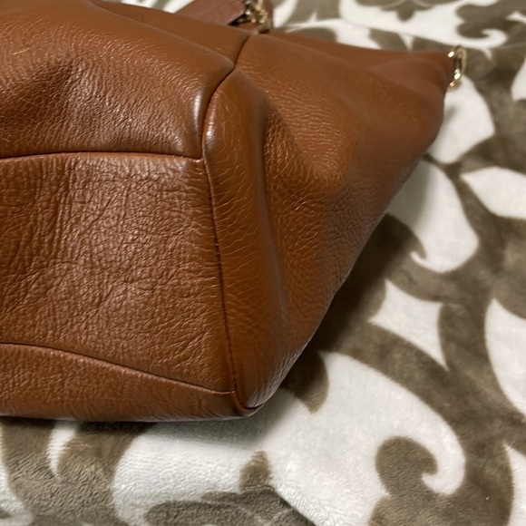 COACH Tan Leather Sofia Satchel - Picture 7 of 11